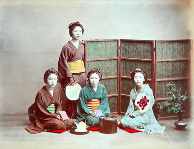 Japan: Early Hand Colored Photography, Life at Home