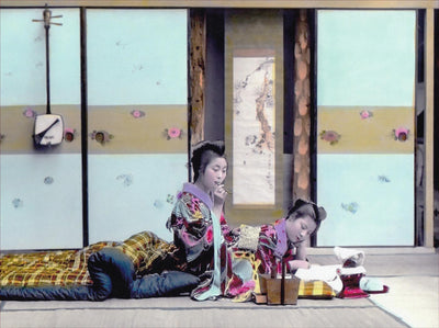 Japan: Early Hand Colored Photography, Rest and Nap