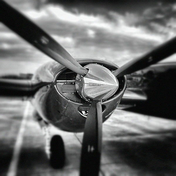 Propeller, Monochrome / Art Photo - Canvas Print