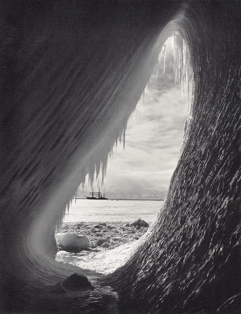 Grotto in an Iceberg with Terranova in Distance