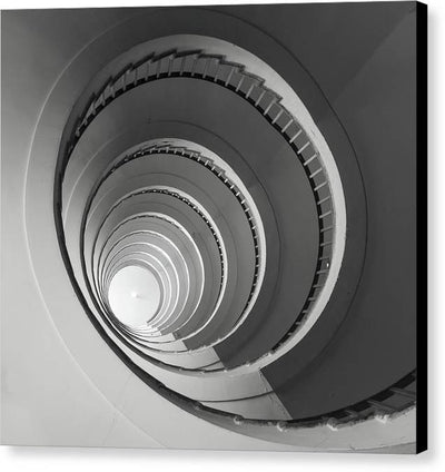 Art Deco Spiral Stairs / Art Photo - Canvas Print