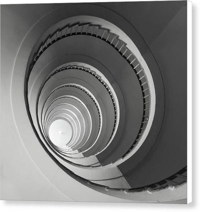 Art Deco Spiral Stairs / Art Photo - Canvas Print