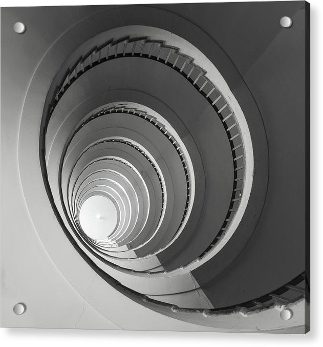 Art Deco Spiral Stairs / Art Photo - Acrylic Print