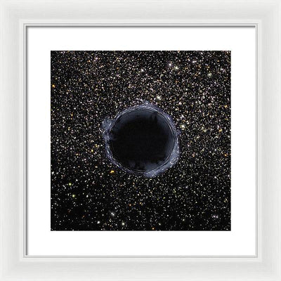 Black Hole in the Universe / Art Photo - Framed Print