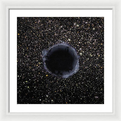 Black Hole in the Universe / Art Photo - Framed Print