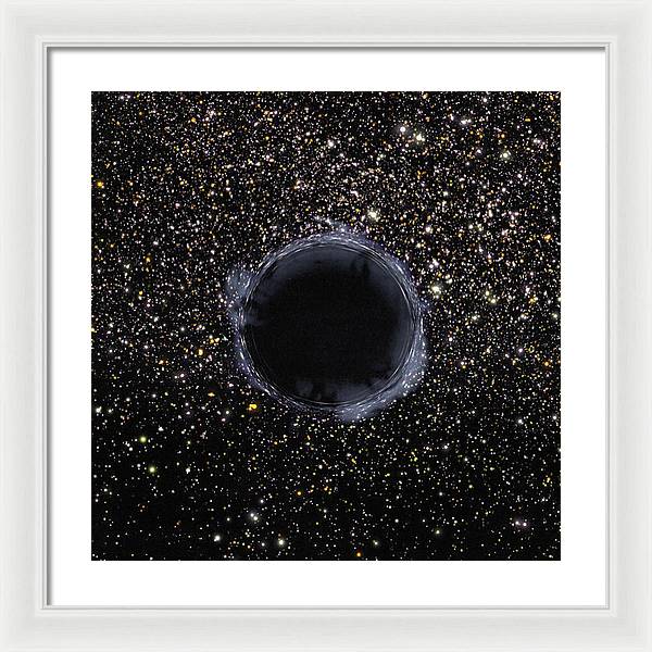 Black Hole in the Universe / Art Photo - Framed Print