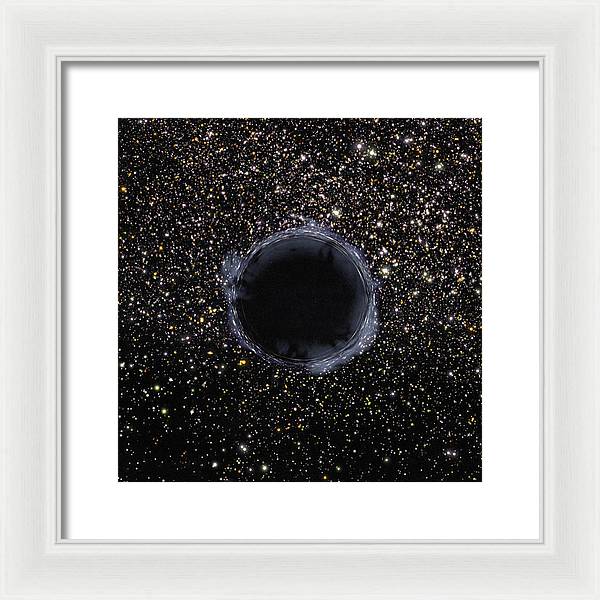 Black Hole in the Universe / Art Photo - Framed Print