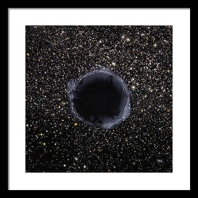 Black Hole in the Universe / Art Photo - Framed Print