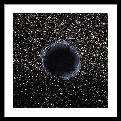 Black Hole in the Universe / Art Photo - Framed Print