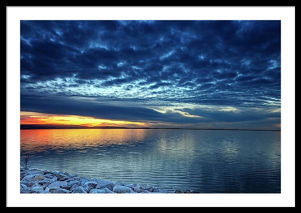 Devils Lake, North Dakota / Art Photo - Framed Print