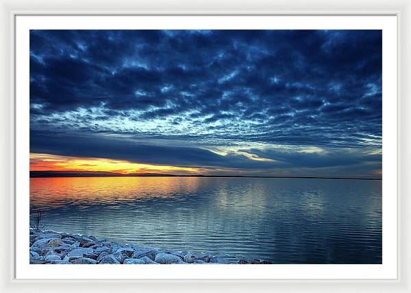 Devils Lake, North Dakota / Art Photo - Framed Print