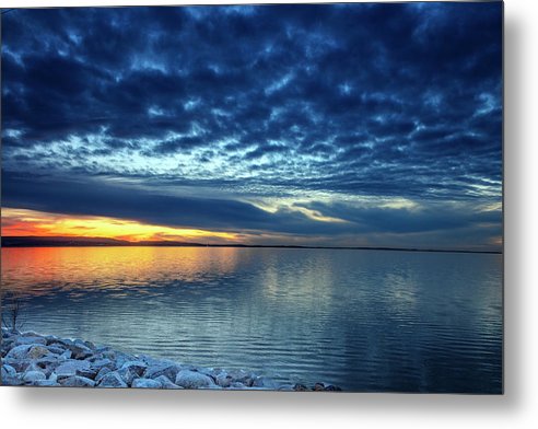 Devils Lake, North Dakota / Art Photo - Metal Print