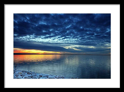 Devils Lake, North Dakota / Art Photo - Framed Print