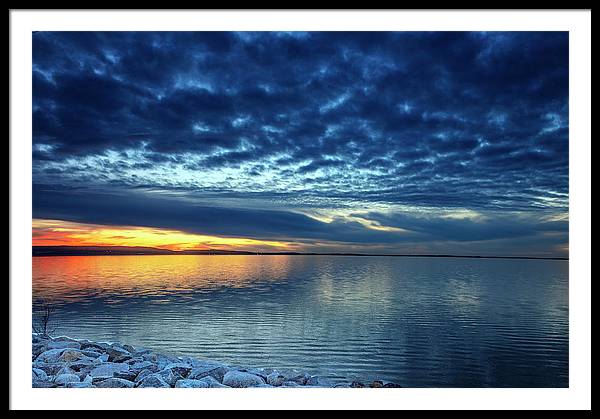 Devils Lake, North Dakota / Art Photo - Framed Print