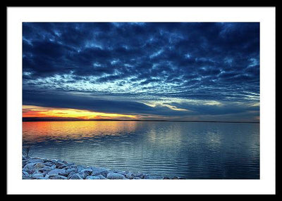 Devils Lake, North Dakota / Art Photo - Framed Print