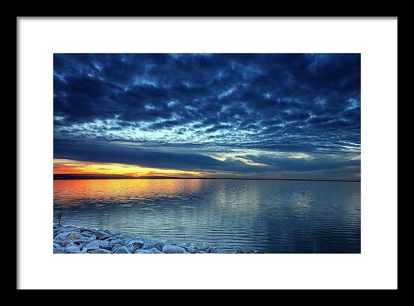 Devils Lake, North Dakota / Art Photo - Framed Print