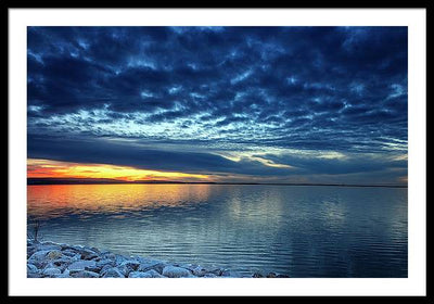 Devils Lake, North Dakota / Art Photo - Framed Print