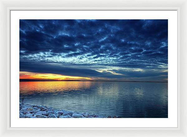 Devils Lake, North Dakota / Art Photo - Framed Print