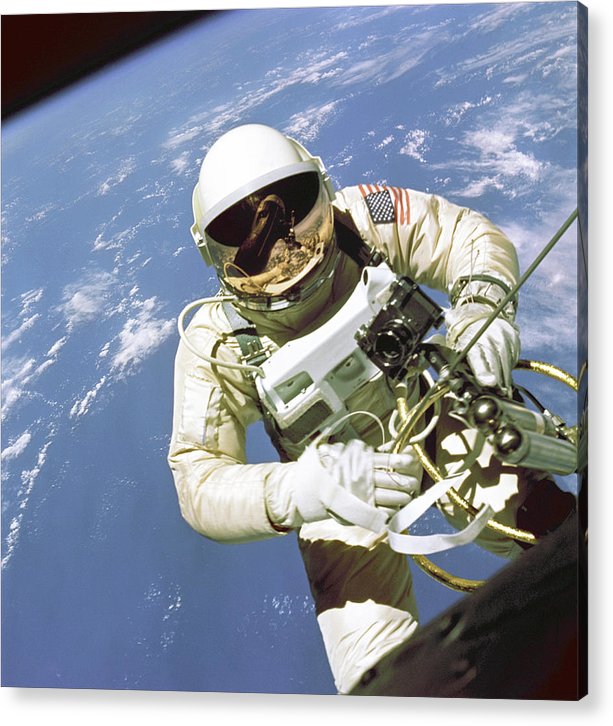 Ed White First American Spacewalker / Art Photo - Acrylic Print