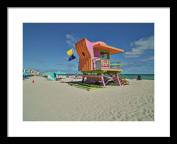 Lifeguard, Miami Beach, Florida / Art Photo - Framed Print