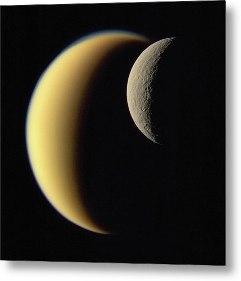 Rhea and Titan / Art Photo - Metal Print