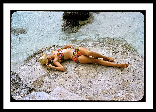 Sporting Look in Bermuda - Framed Print