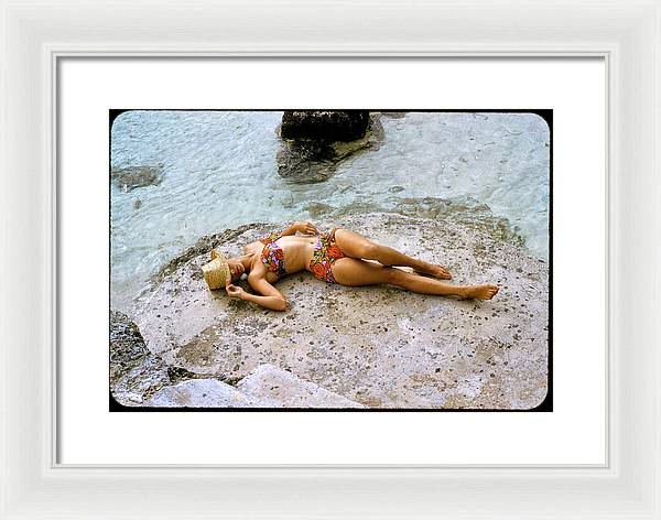 Sporting Look in Bermuda - Framed Print