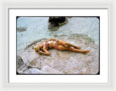 Sporting Look in Bermuda - Framed Print