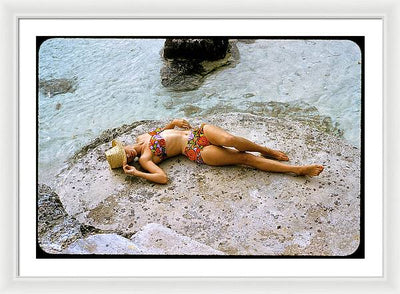 Sporting Look in Bermuda - Framed Print