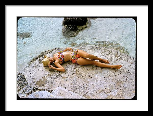 Sporting Look in Bermuda - Framed Print