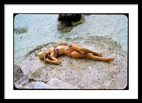 Sporting Look in Bermuda - Framed Print