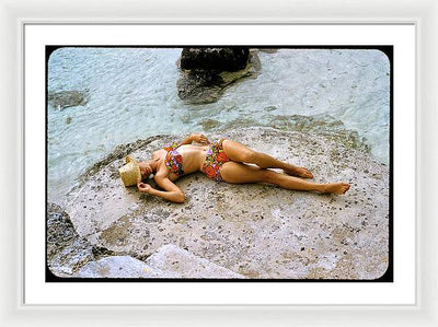 Sporting Look in Bermuda - Framed Print