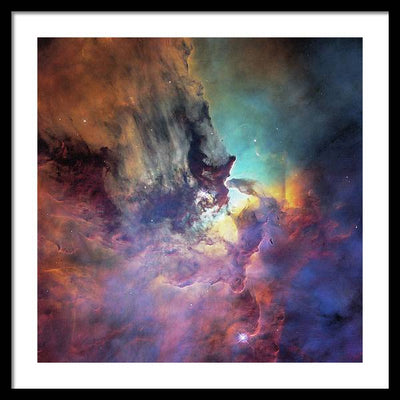 Stellar Nursery Full of Birth and Destruction / Art Photo - Framed Print