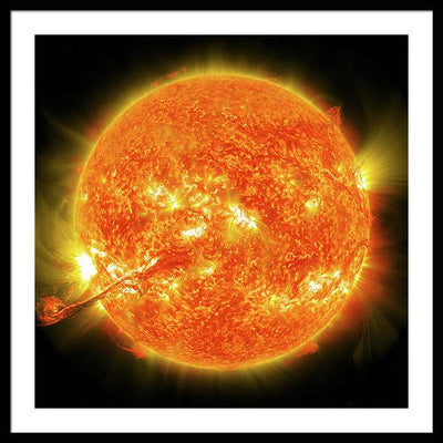 Sun / Art Photo - Framed Print