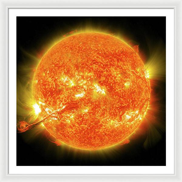 Sun / Art Photo - Framed Print