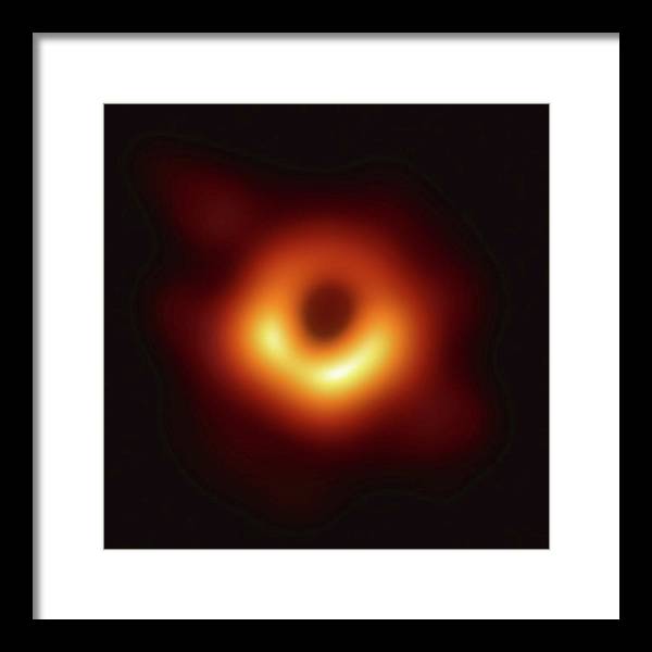 Supermassive Black Hole in the Center of Messier 87 / Art Photo - Framed Print