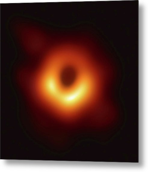 Supermassive Black Hole in the Center of Messier 87 / Art Photo - Metal Print