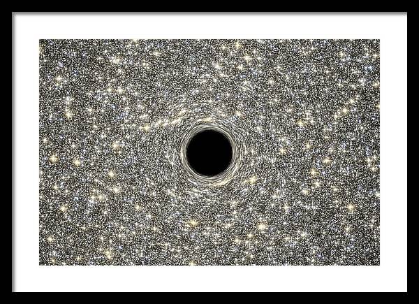 Supermassive Black Hole / Art Photo - Framed Print