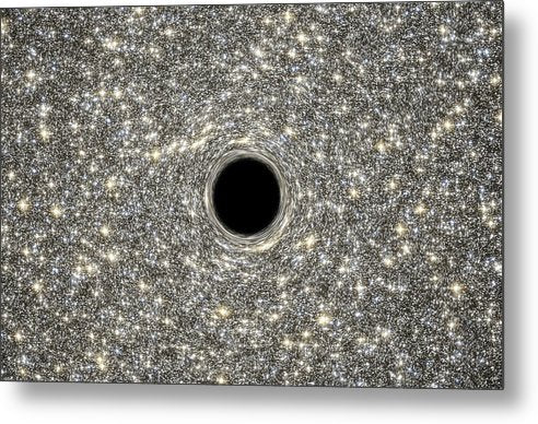 Supermassive Black Hole / Art Photo - Metal Print