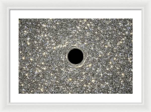 Supermassive Black Hole / Art Photo - Framed Print