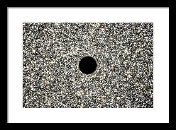 Supermassive Black Hole / Art Photo - Framed Print