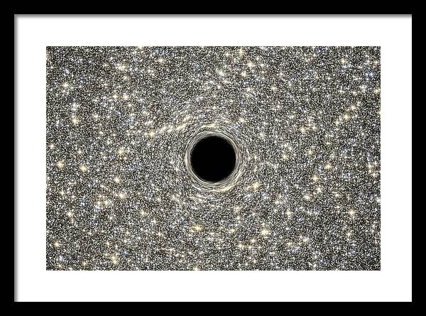 Supermassive Black Hole / Art Photo - Framed Print