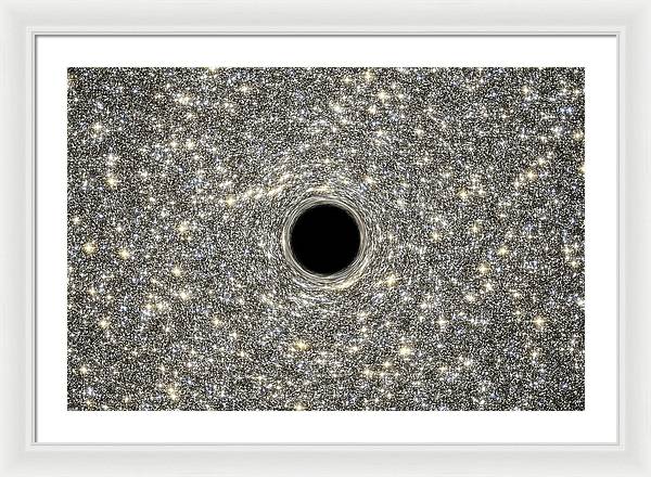 Supermassive Black Hole / Art Photo - Framed Print