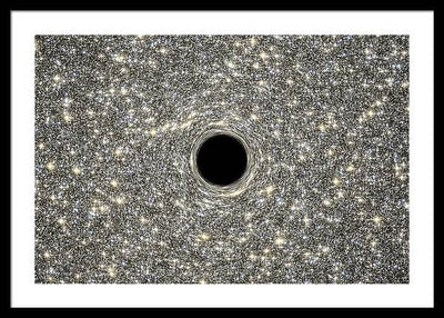 Supermassive Black Hole / Art Photo - Framed Print