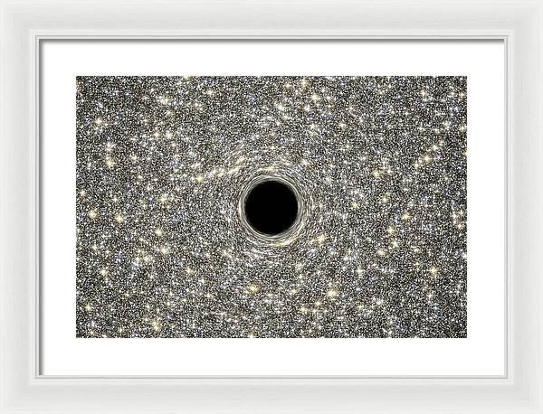 Supermassive Black Hole / Art Photo - Framed Print