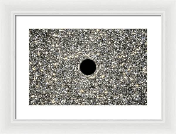 Supermassive Black Hole / Art Photo - Framed Print