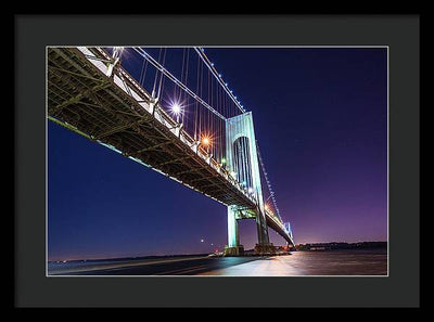 Suspension Bridge / Art Photo - Framed Print