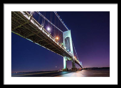 Suspension Bridge / Art Photo - Framed Print