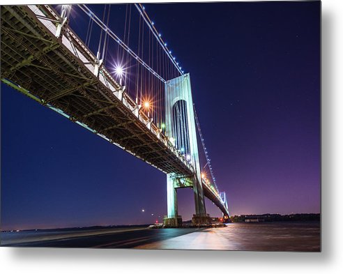 Suspension Bridge / Art Photo - Metal Print