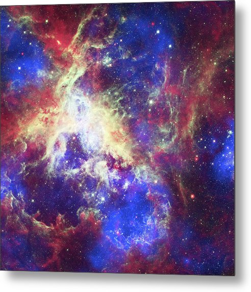 Tarantula Nebula / Art Photo - Metal Print